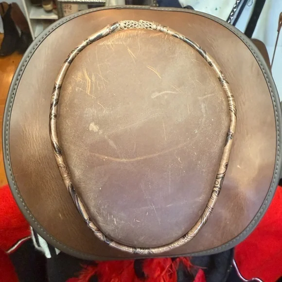 Steampunk Leather Western HatAmerican Hat MakersSize L